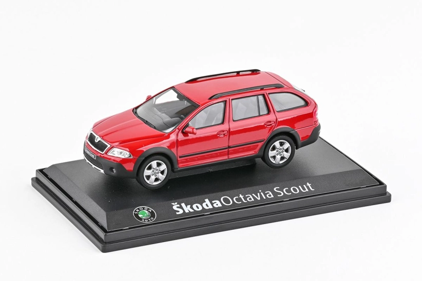 Abrex Škoda Octavia II Combi Scout (2007) 1:43 - červená Corrida