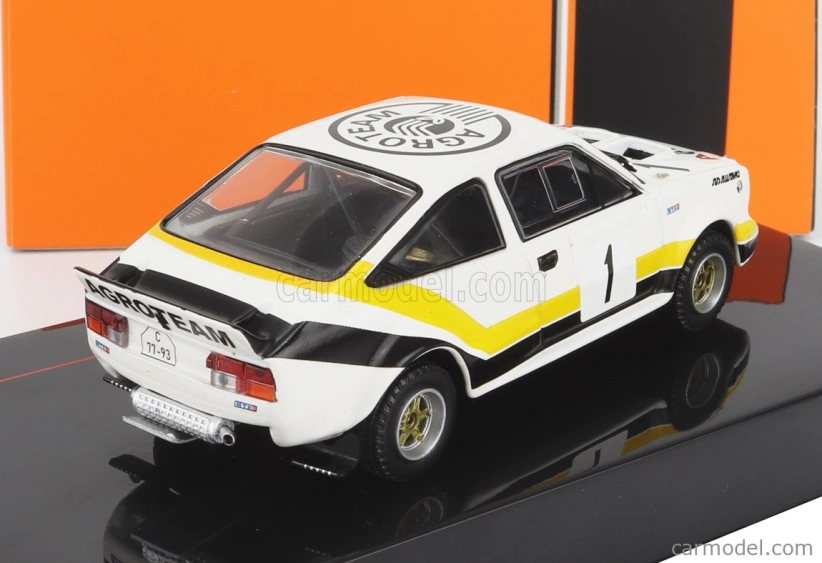 Ixo-models Škoda 160rs Mtx (nočná verzia) N 1 Rally Šumava 1984 V.blahna - P.scovanek 1:43 Biela Čierna Žltá
