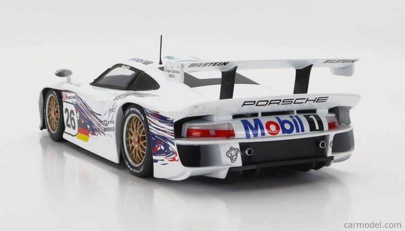 Werk83 Porsche 911 3.2l Gt1 Evo Team Porsche Ag N 26 24h Le Mans 1997 R.kelleners - E.collard - Y.dalmas 1:18 Biela
