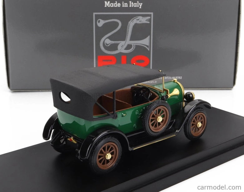Rio-models Fiat 501 Cabriolet uzavretý 1919 1:43 Zelená