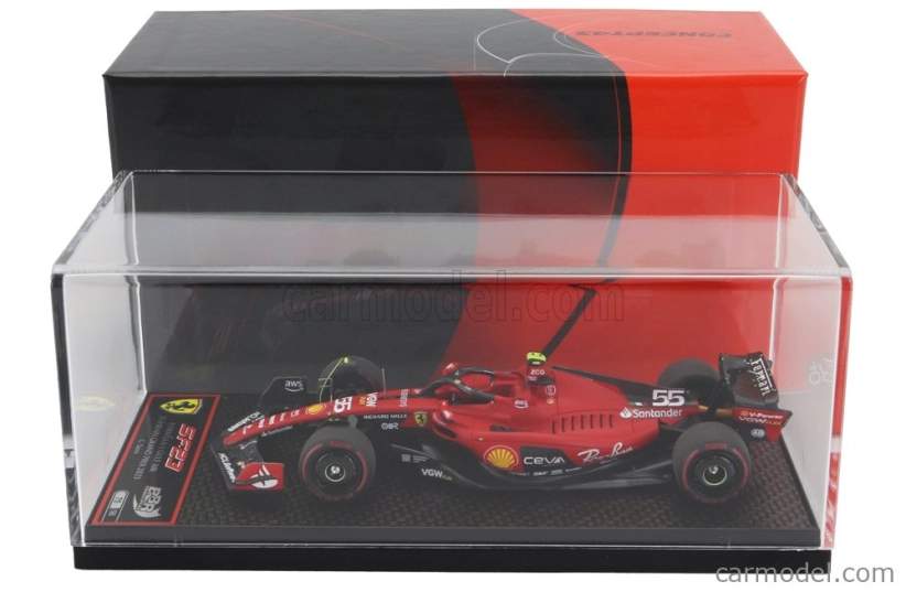 Bbr-models Ferrari F1 Sf-23 Team Scuderia Ferrari N 55 4th Bahrain Gp 2023 Carlos Sainz 1:43 Red Black