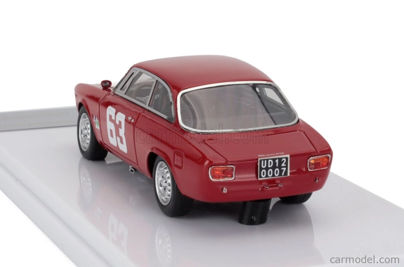 Tecnomodel Alfa romeo Giulia 1600 Sprint Gta N 63 4h Monza 1966 Andrea De Adamich 1:43 Červená