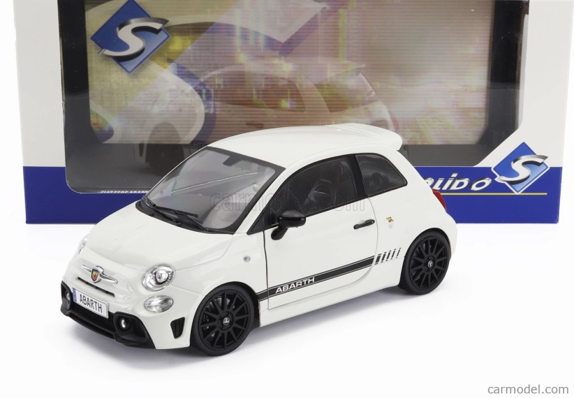Solido Fiat Nuova 500 Abarth 595 2022 1:18 Bílá Černá