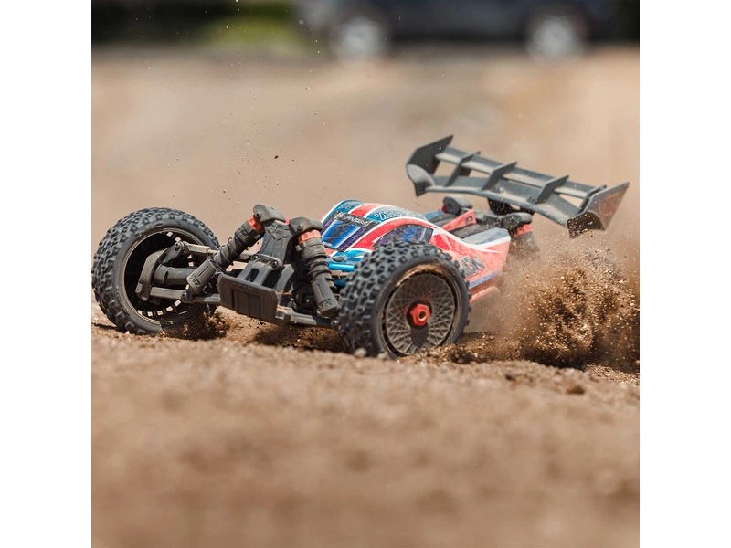 RC auto Arrma 1/8 Typhon 223S BLX 4WD RTR DSC, červená