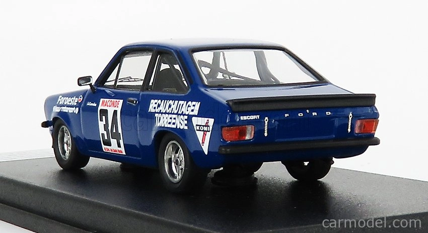 Trofeu Ford england Escort Mkii N 34 Rally Vila Do Conde 1980 A.carreira 1:43 Modrá