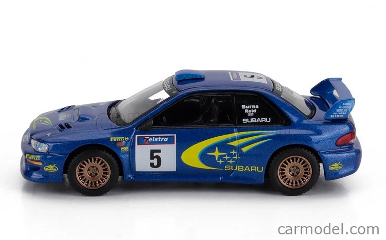 Mini-gt Subaru Impreza Wrc99 S5 N 5 Winner Rally Australia 1999 Richard Burns - Robert Reid 1:64 Blue
