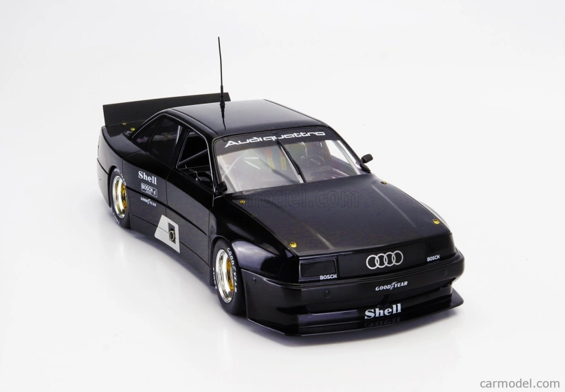 Werk83 Audi 200 Quattro Team Audi Sport N 0 Testovacie vozidlo Trans-am 1987 Hans Joachim Stuck - Walter Rohrl - Hurley Haywood 1:18 Matt Black