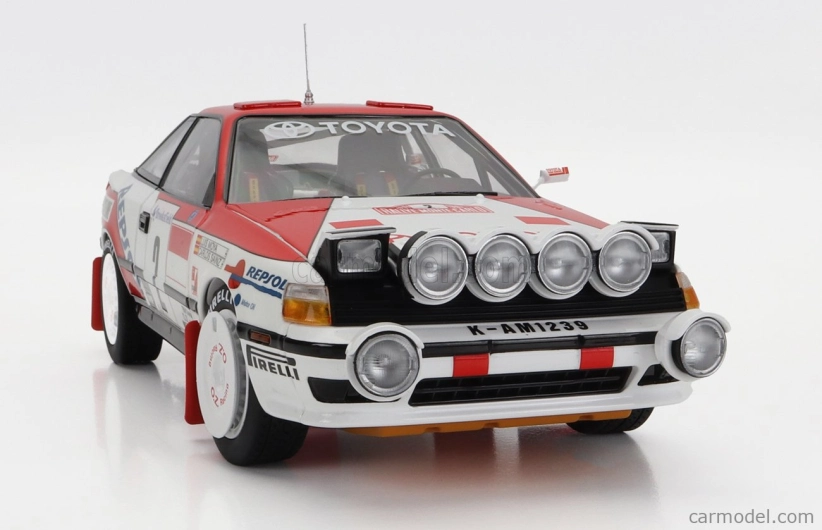 Kyosho Toyota Celica Gt-four St165 (nočná verzia) N 2 Winner Rally Montecarlo 1991 C.sainz - L.moya 1:18 Biela červená