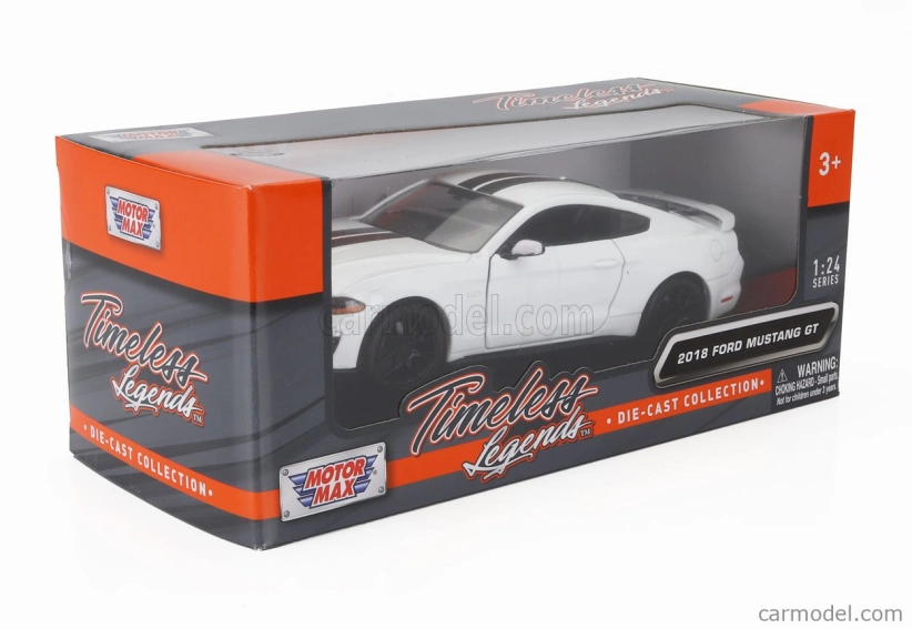 Motor-max Ford usa Mustang Gt Coupe 2018 1:24 Bílá Černá