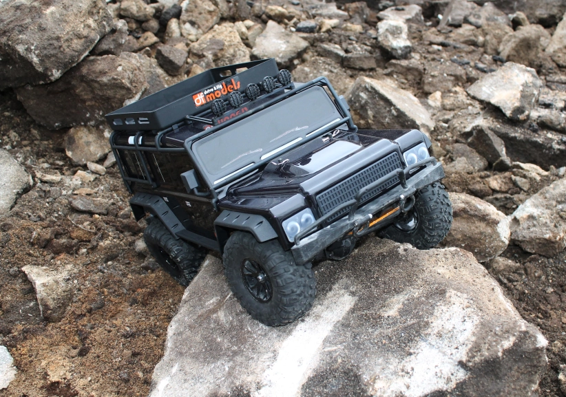 RC auto DF-4J Crawler XXL, tmavě šedá