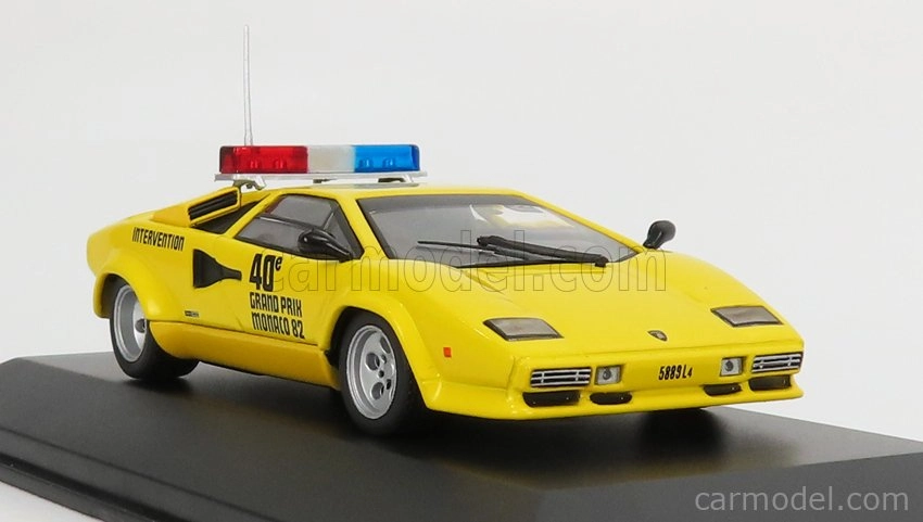 Werk83 Lamborghini Countach 5000s Safety Car F1 Gp Monaco 1982 1:43 Žltá