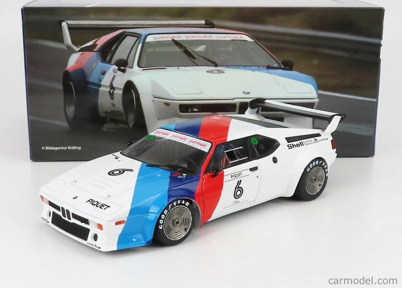 Werk83 BMW M1 Werksdesign N 6 Procar Series 1979 Nelson Piquet 1:18 Biela modrá červená