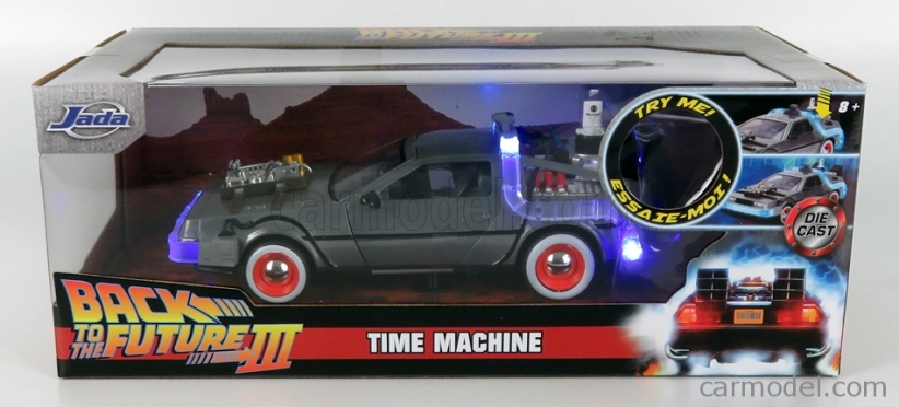 Jada De lorean Time Machine - Back To The Future 3 - Ritorno Al Futuro 3 1:24 Silver
