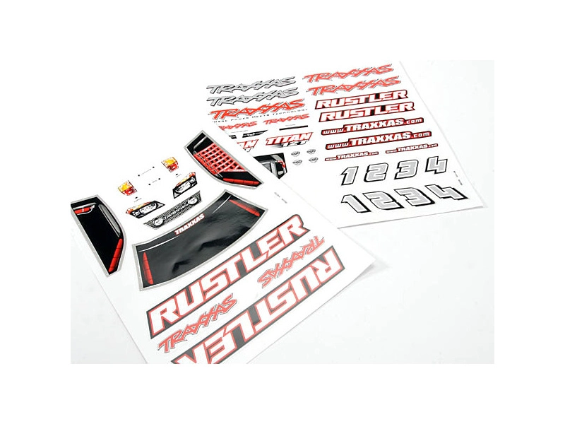 Traxxas samolepky: Rustler