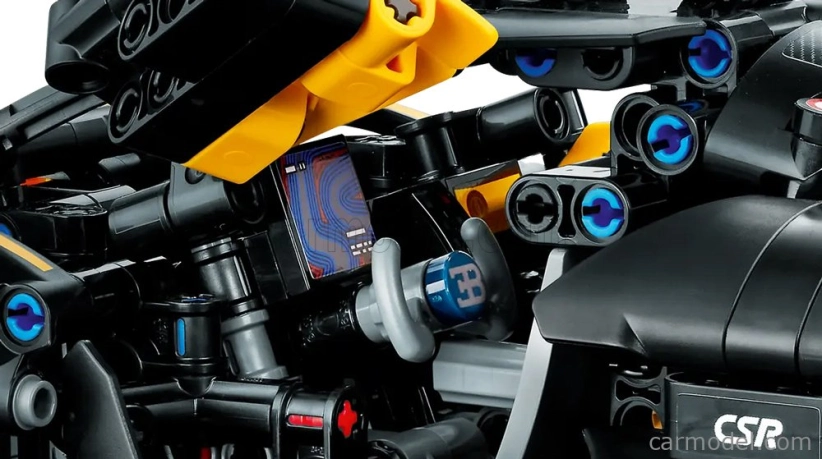 Lego Bugatti Lego Technic - Bolide W16 8.0 Four-turbo 1850hp 500km/h 2020 - 905 Pezzi - 905 dielikov Žltá čierna