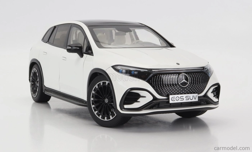 Nzg Mercedes benz Eqs Suv (x296) Von Mercedes-eq 2022 1:18 Diamantově Bílá