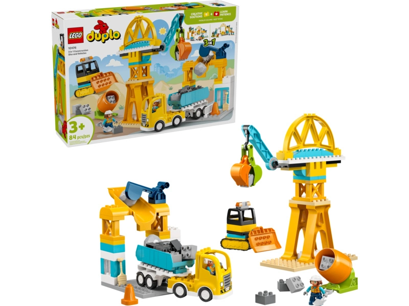LEGO DUPLO - Stavenisko a vozidlá 3 v 1
