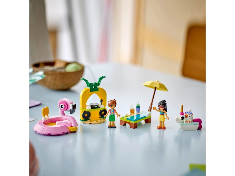 LEGO Friends - Zábava pri bazéne s jednorožcom a plameniakom