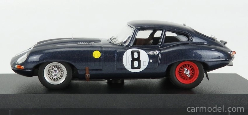 Najlepší model Jaguar E-type Coupe 3.8l S6 Team M.charles N 8 24h Le Mans 1962 M.charles - J.coundley 1:43 Modrá