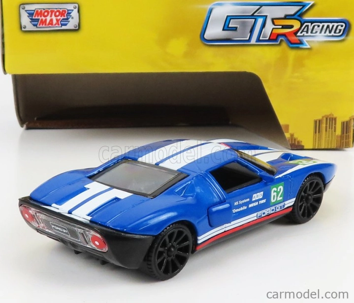 Motor-max Ford usa Gt40 N 62 Racing 1966 1:43 Modrá Bílá