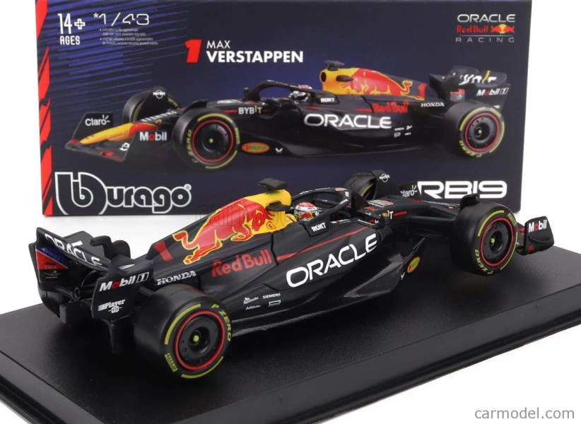 Bburago Red bull F1 Rb19 Team Oracle Red Bull Racing N 1 1:43, tmavě modrá