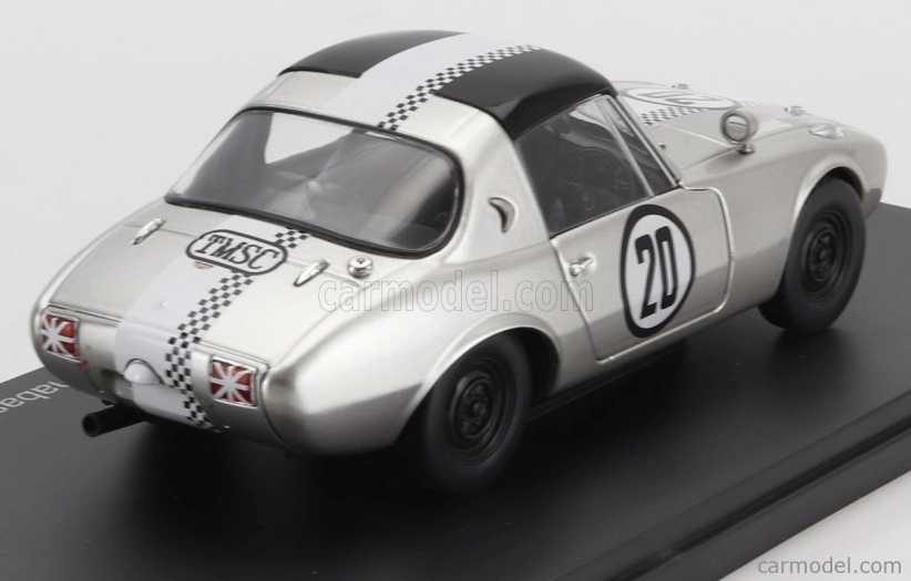 Edicola Toyota 800 Sports Gt-i N 20 Ccc Race Funabashi Circuit 1965 Tojiro Ukiya 1:24 strieborná biela