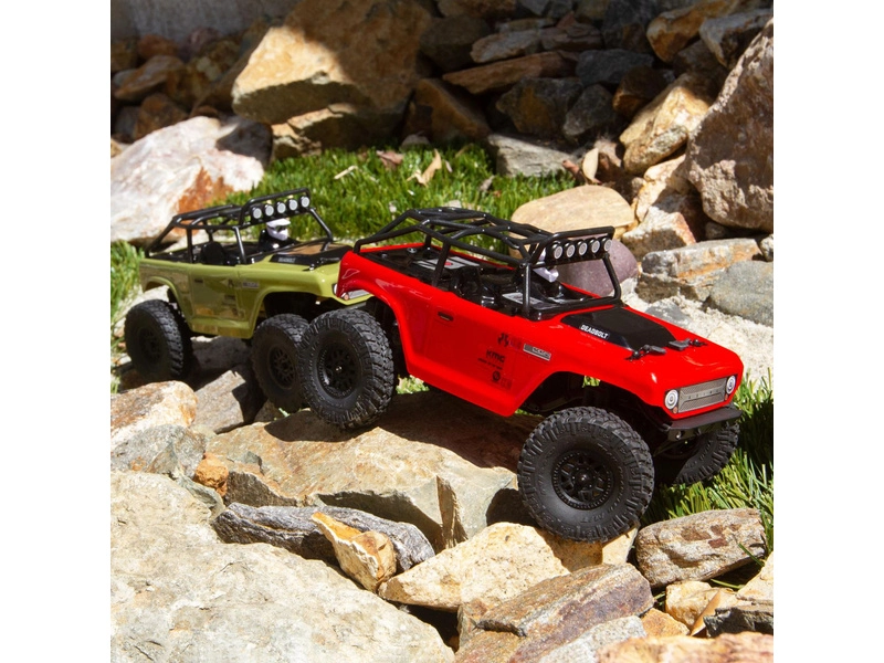 Axial SCX24 Deadbolt 1:24 4WD RTR červená