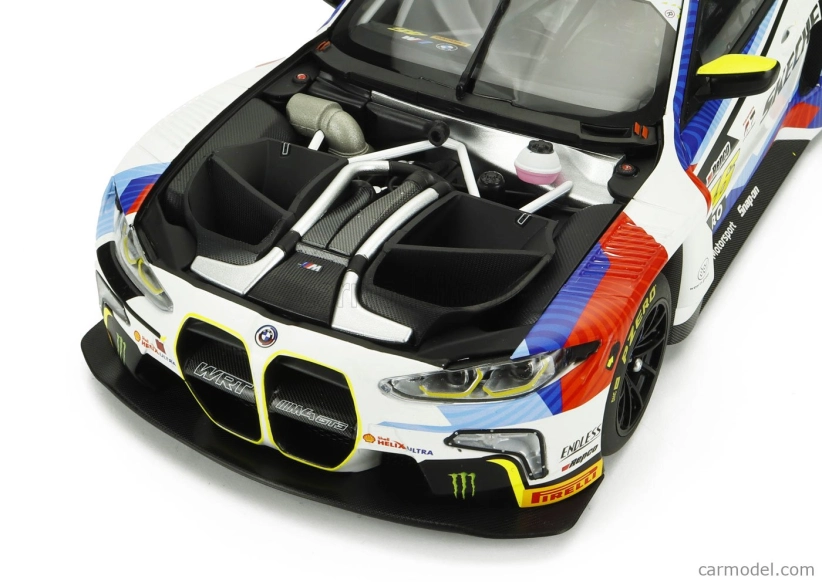 Minichamps BMW 4-series M4 Gt3 Team Wrt N 46 12h Bathurst 2024 Valentino Rossi - Maxime Martin - Raffaele Marciello 1:18 Bílá