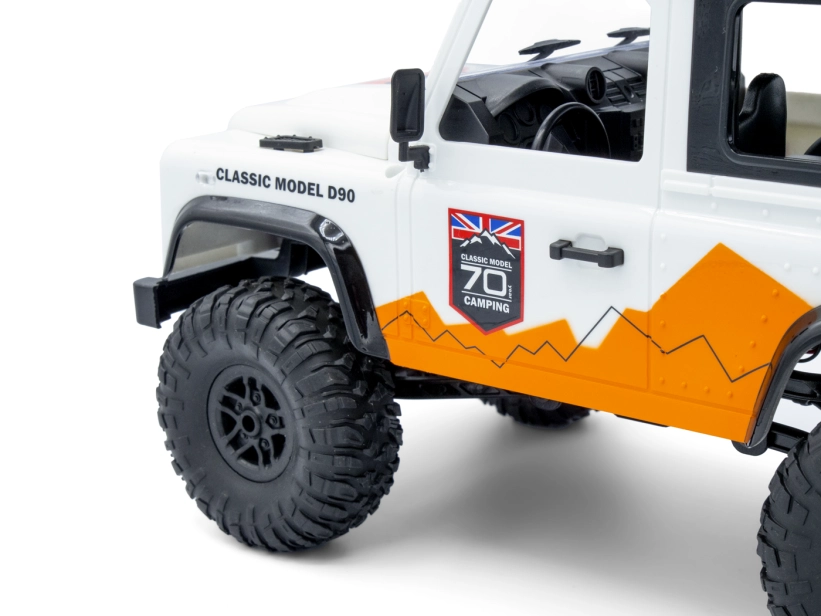 RC auto Land Rover Trail 1/12 RTR 4WD, bílá + náhradní baterie