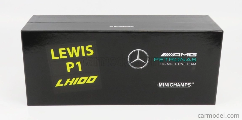 Minichamps Mercedes gp F1 W12 Mercedes M12 Eq Power+ Team Amg Petronas Motorsport Formula One N 44 Winner Sotchi Russian Gp 2021 Lewis Hamilton - 100. víťazstvo F1 - s pit boardom 1:18 čierno-zelená