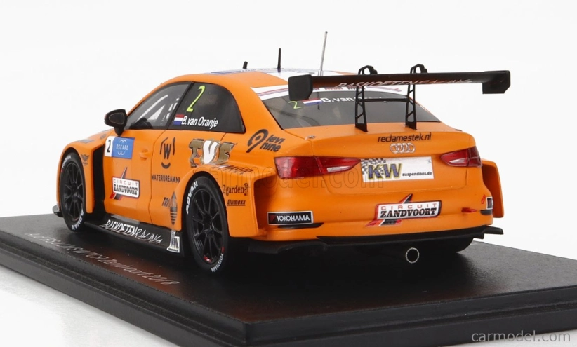 Iskrový model Audi A3 Rs3 Lms N 2 Wtcr Zandvoort 2018 Prince Bernhard Van Oranje 1:43 Orange