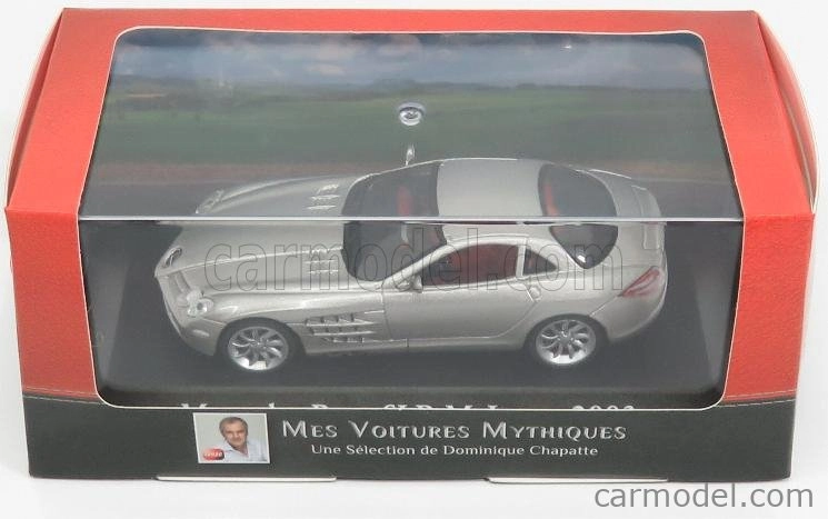 Edicola Mercedes benz Slr Mclaren 2003 - Con Vetrina - With Showcase 1:43 Silver