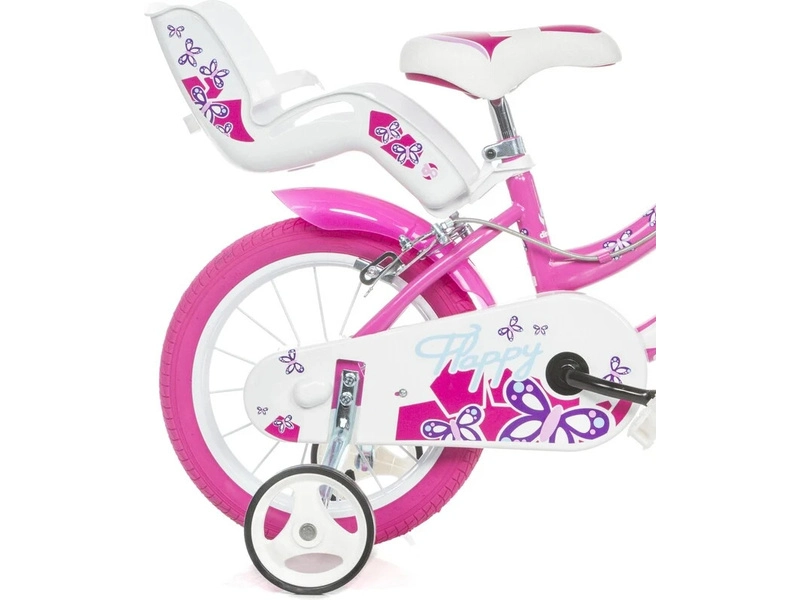 DINO Bikes - Dětské kolo 16" Flappy růžové