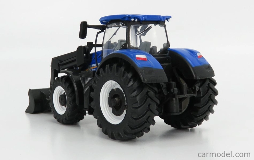 Bburago New holland T7.315 Tractor With Front Loader Scraper 2018 1:50 Blue