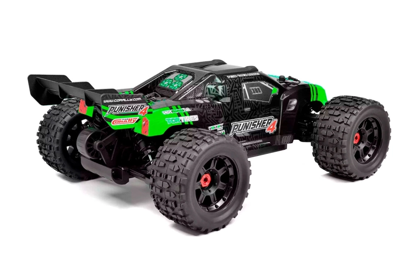 RC auto PUNISHER-4 Monster Truck 4WD 3-4S RTR, zelená