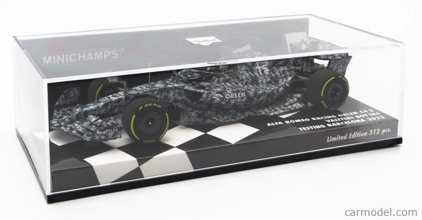 Minichamps Alfa romeo F1 C42 Team Orlen Racing N 77 Test Barcelona 2022 Valtteri Bottas 1:43 Biela