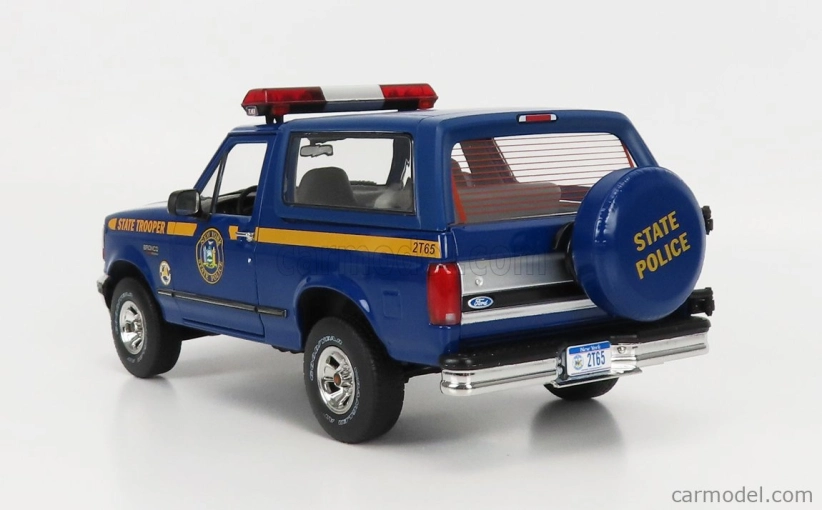 Greenlight Ford usa Bronco Xlt New York State Police Department 1996 1:18 Blue