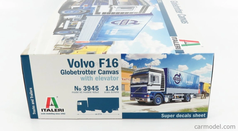 Italeri Volvo F16 Intercooler Truck Globetrotter 2-assi 1982 1:24 /