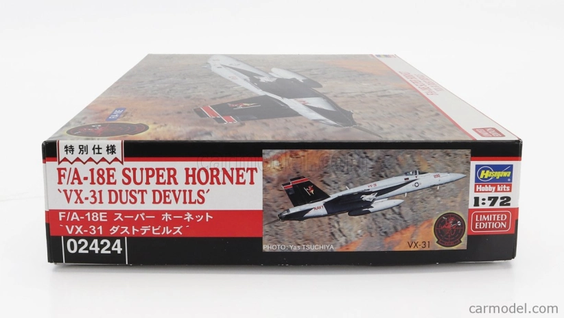 Hasegawa Boeing F/a-18e Super Hornet Vx-31 Dust Devils Airplane Military 1995 1:72 /