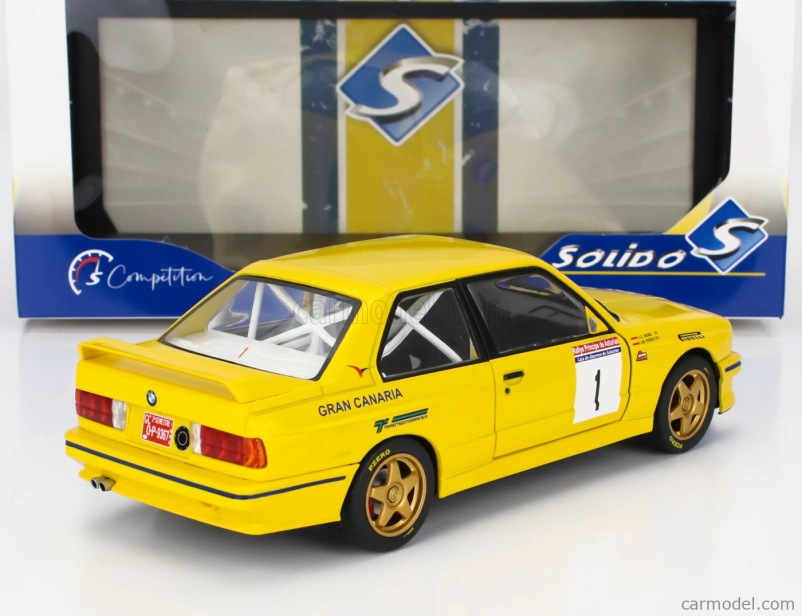 Solido BMW radu 3 (e30) Gr.a N 1 3. Rally Principe Asturias 1992 Jose Maria Ponce - Jose Carlos Deniz 1:18 Žltá