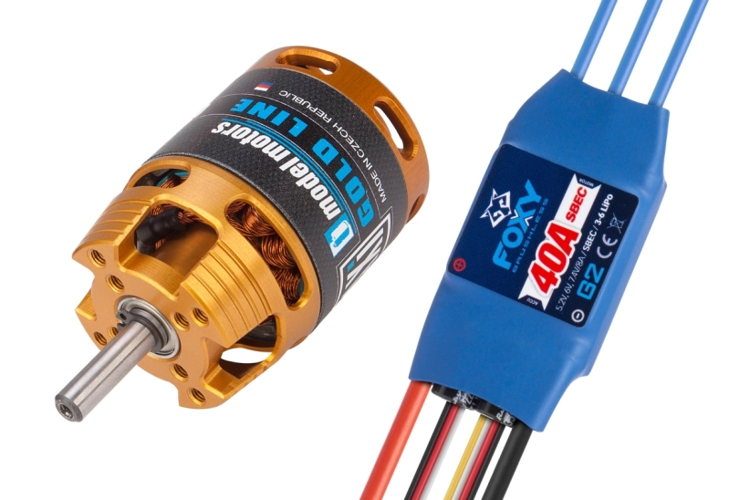 Kombinovaný set AXI 2820/12 V2 LONG + regulátor FOXY G2 40A