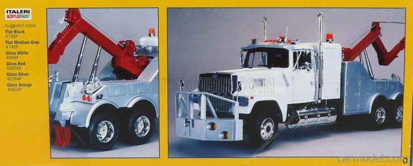 Italeri Ford usa 9000 Tractor Truck 3-assi 1986 Carro Attrezzi - Wrecker Road Service 1:24 /
