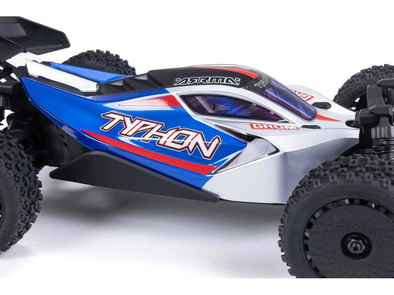 RC auto Arrma Typhon Grom 1:18 4WD Smart RTR, červené