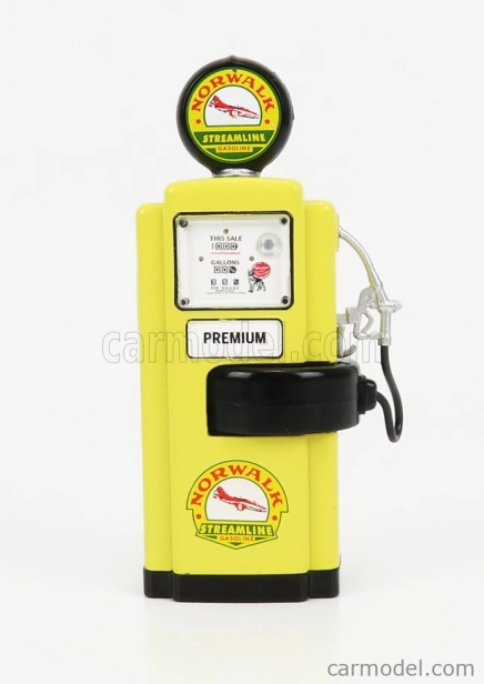 Greenlight Accessories Benzínová pumpa Wayne 100-a Norwalkl 1948 1:18, žlutá