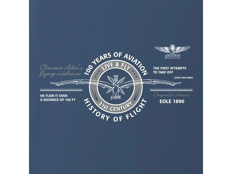 Antonio pánské tričko History of Flight XL