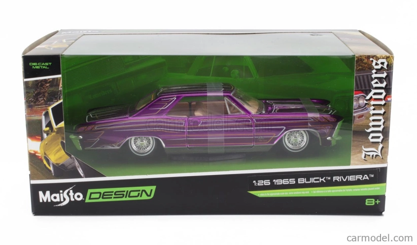 Maisto Buick Riviera Lowriders 1965 1:26 Purple Met