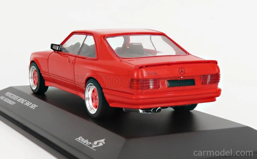 Solido Mercedes benz S-class 560sec Amg (c126) Wide Body 1990 1:43 Red
