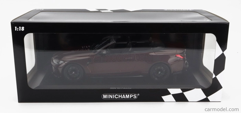 Minichamps BMW radu 4 M4 (g83) Cabriolet 2020 1:18 červená met.