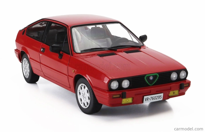 Mitica-diecast Alfa romeo Alfa Romeo Sprint 1.5 Quadrifoglio Verde Grand-prix 1986 1:18 Rosso Alfa Red