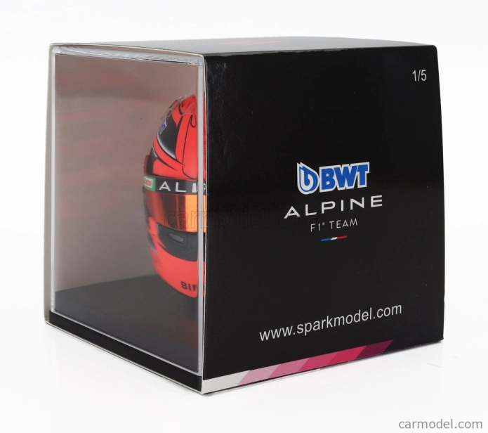 Spark-model Bell helmet Casco Helmet F1 Esteban Ocon Team Bwt Alpine N 31 Season 2024 1:5 Red